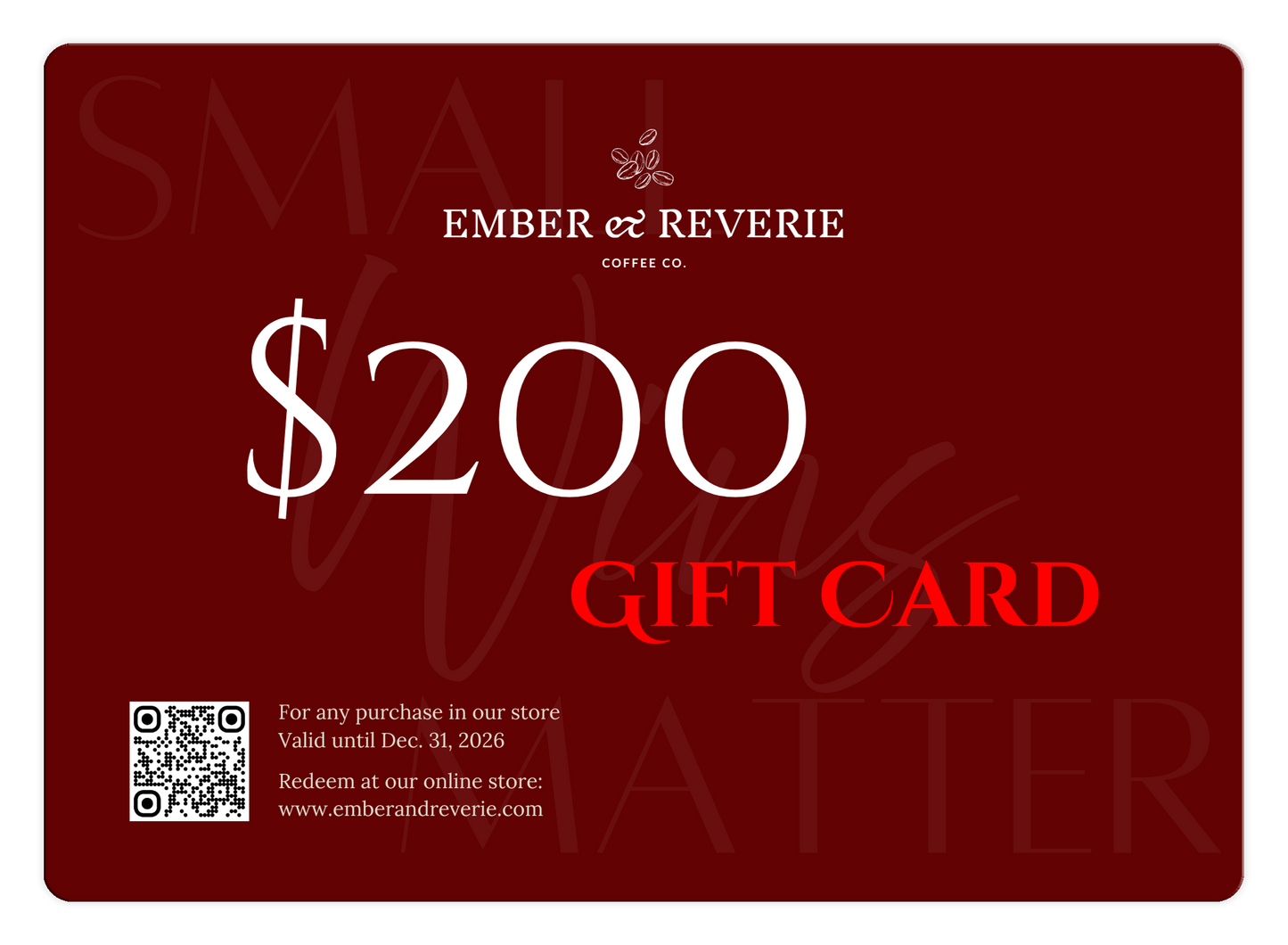 Small Wins Matter Gift Card