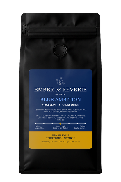 Blue Ambition - Premium Medium Roast - 16 oz