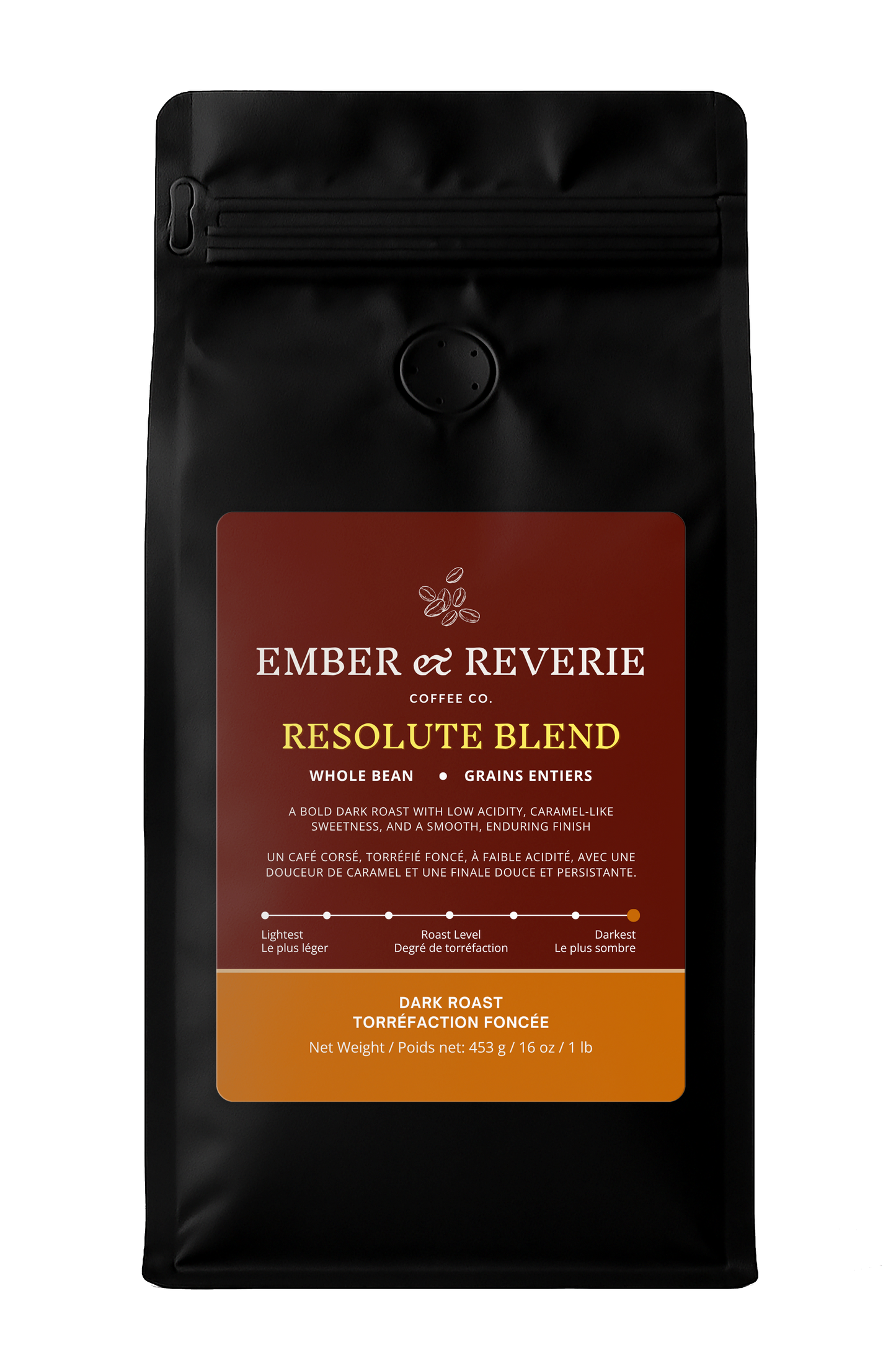 Resolute Blend – Dark Roast – 16 oz