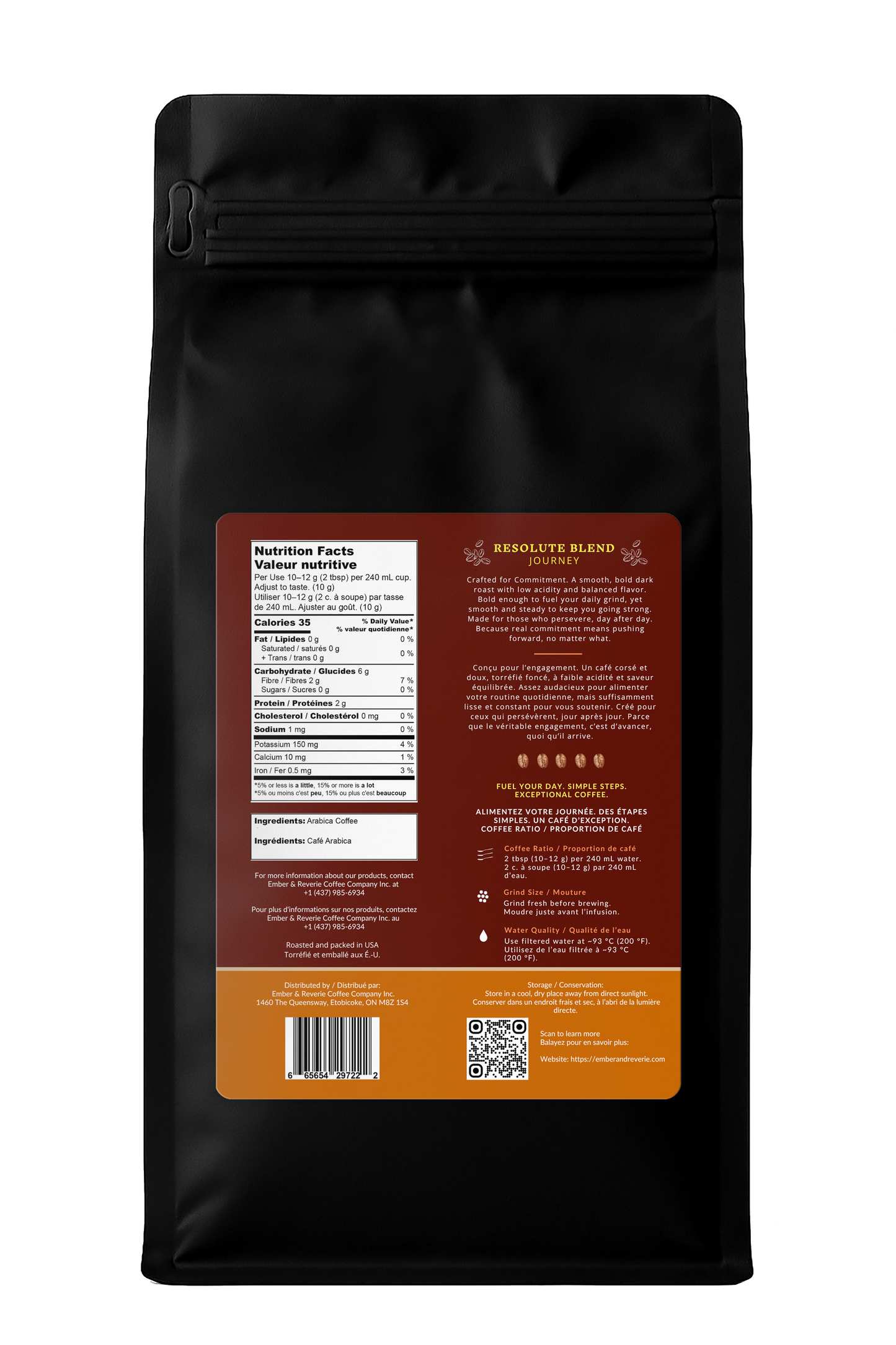 Resolute Blend – Dark Roast – 16 oz
